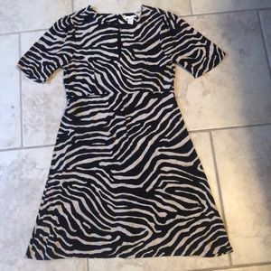 Zebra print dress
